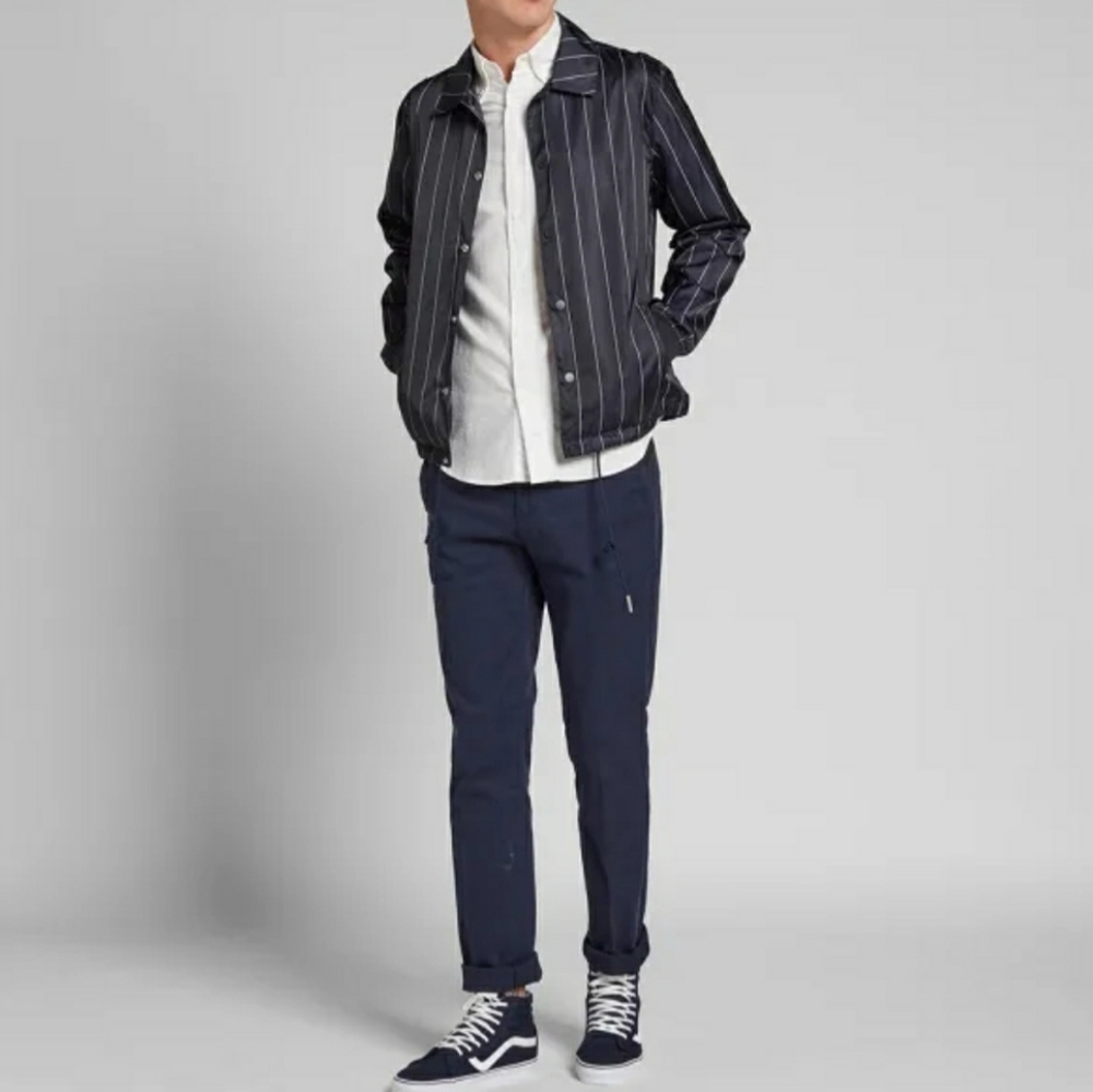 Gant pinstripe coach jacket